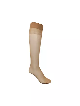 HUDSON | Calcetines hasta la rodilla GLAMOUR teint | hellbraun